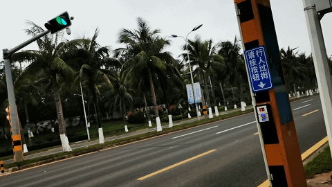 行人过红绿灯需要按按钮